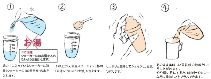 豆汁生活の召し上がり方
